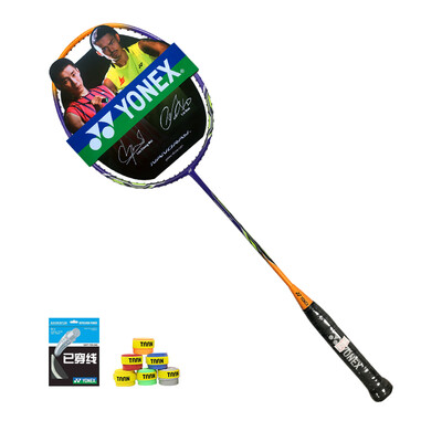 

Yonex YONEX badminton racket single shot yy full carbon badminton racket NR-8GE orange has threaded hand gel