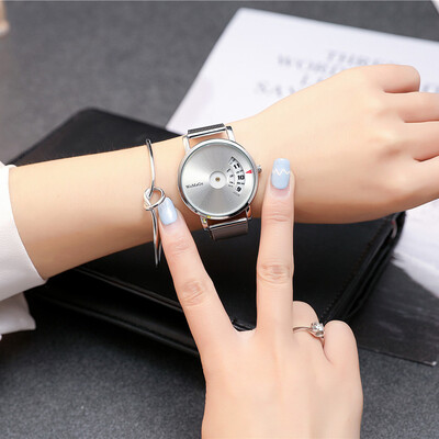 

Gobestart Fashion Business Mens Quartz Watch Unique Reading Time All Steel Fashion Watch