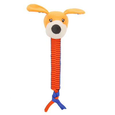 

Pet Dog Toy Cute Animals Head Braided Knot Chew Bite Resistant Molar Toys