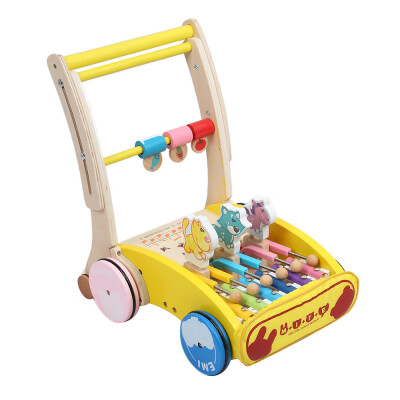 

Wooden Walker Hand Push Car Toy for Toddler Children