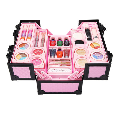 

Greensen TERESA Princess Cosmetics Play Set for Girls Kids Makeup kit with Mini Case Girls Cosmetic ToyPrincess Cosmetics Play