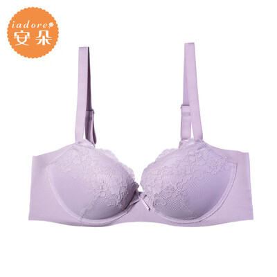 

Embrys An Duo bra sexy lace anti-sagging underwear palm cup cup gathered bra female HB0150U Violet VLT 75B