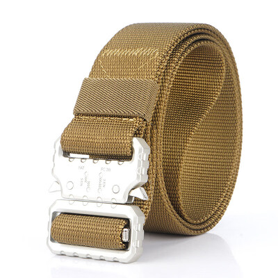 

2019 New Outdoor Motion Belt Quality Nylon Insert Buckle Men belt Casual Weaving Multifunvtion belt