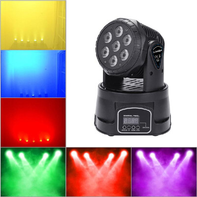 

70W 7 LEDs RGBW 4 in 1 LED Stage Effect Wash Lightig Moving Head Light DMX512 914 Channel for DJ Club Disco Stage Party Lighting
