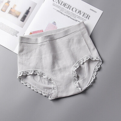 

Fashion New Honeycomb Warm Palace High Waist Solid Color Hip Seamless Ladies Briefs