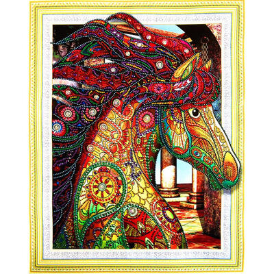 

5D DIY Special-shaped Diamond Painting Horse Cross Stitch Set Embroidery
