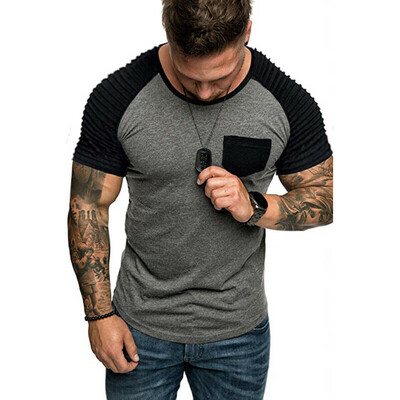 

SUNSIOM Mens Gym Summer Slim Fit Casual Short Sleeve Muscle Tee Tops T-shirt Blouse