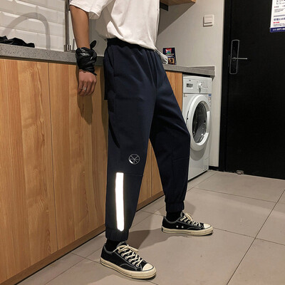 

Gobestart Men Summer Solid Color Casual Pants Fitness Pants Fitness Trousers Long Pants
