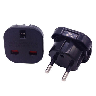 

Mini Portable UK To EU Plug Adapter Socket Converter For Travel Use