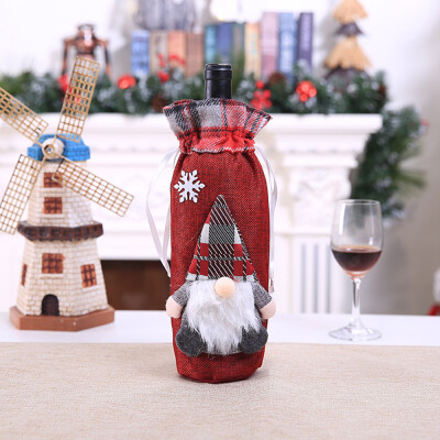 

Tailored New Merry Christmas Santa Wine Bottle Bag Cover Xmas Dinner Party Tables Decor