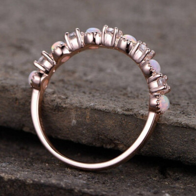 

YanRong Ring Lady Alloy Rose Gold Diamond Ring Fashion Engagement Tail Ring Beautiful Birthday Gift Wedding Ring