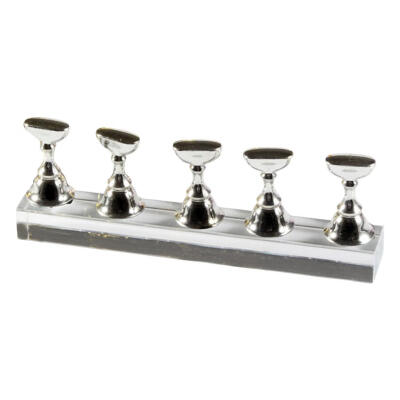 

Magnetic Nail Holder Practice Display Stand Acrylic Crystal Showing Shelf