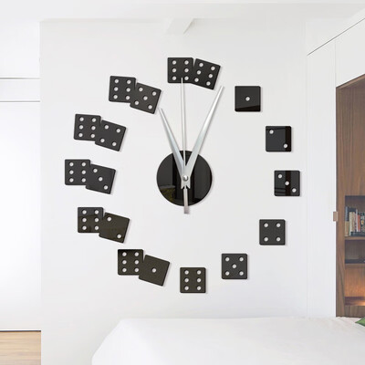 

DIY Dice Acrylic Mirror Wall Stickers Wall Clock Stickers