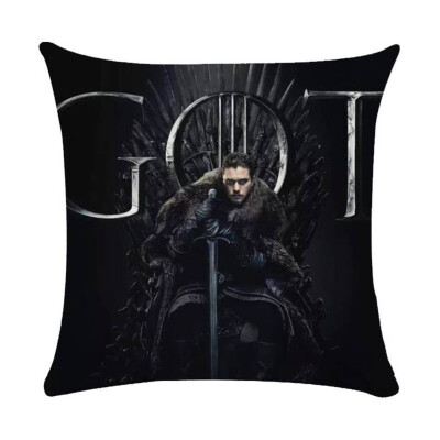 

18" Square Game of Thrones Cotton Linen Home Decorative Throw Pillow Case Cushion Cover 45cm45cm