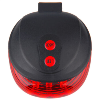 

Bicycle Tail Light Laser Waterproof Safety Warning Rear Red LED