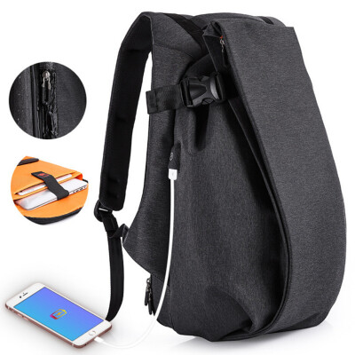 

Tailored Fashion Men Oxford Large Capacity Bags USB Port Waterproof Travel Backpacks