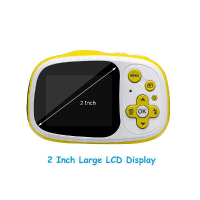 

Mini Kids Digital Camera 20 Inch LCD Display 3 Meters Waterproof Built-in Rechargeable Lithium Battery Birthday Festival Gift for