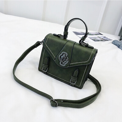 

Spring bag female 2019 new wave Korean version of the wild slung shoulder portable fashion car sewing line personality small square bag