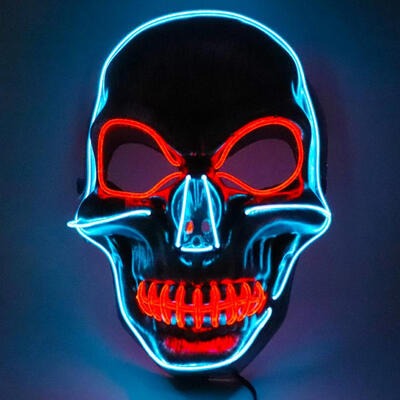 

Skull Glow Mask Halloween Horror Led Mask Party Cosplay Mask Festival Party Dress Up Supplies