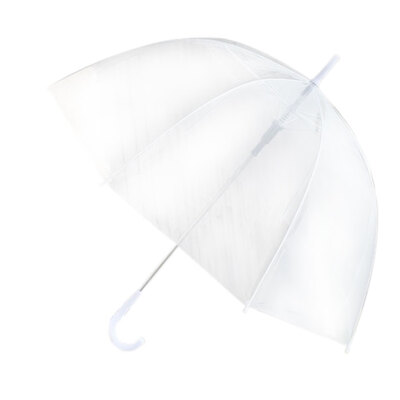 

Large Clear Dome See Through Umbrella Handle Transparent Walking Lady Windproof Rain Protecting Umbrella