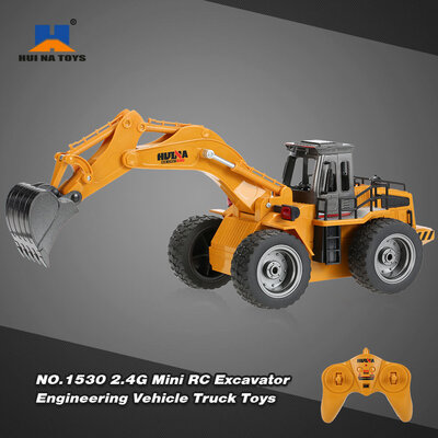 

HUI NA TOYS NO1530 24G 6CH Mini RC Excavator Engineering Vehicle RC Car Truck Toys