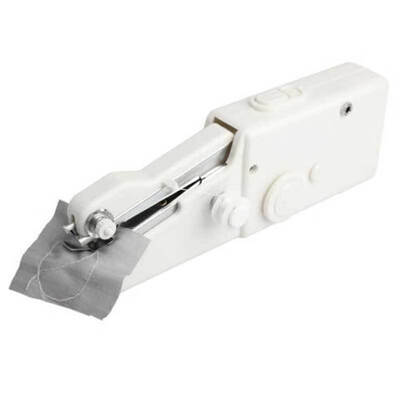 

Portable Mini Handheld Sewing Machine Cordless Single Stitch Fabric Travel Home