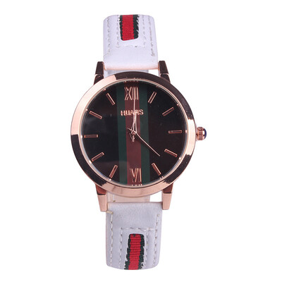 

European&Korean style retro vertical watch female student simple couple belt quartz watch