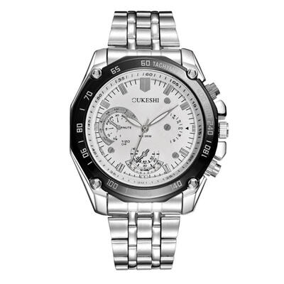 

Multi Function Quartz Wristwatch Waterproof Watch With Stainless Steel Band For Men