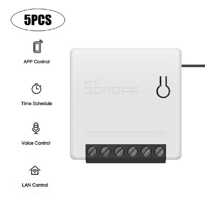 

SONOFF Mini Two Way Intelligent Switch 10A Supports DIY Mode Household Appliance Automation Switches
