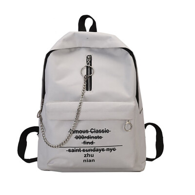 

Gobestart Women Letter Print Shoulder Bag Fashion Trend Chain Backpack