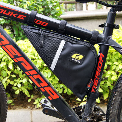 

Cycling Front Bag Waterproof Outdoor Triangle Bicycle Front Tube Frame Bag Mountain Bike Pouch Frame Bag Accessories