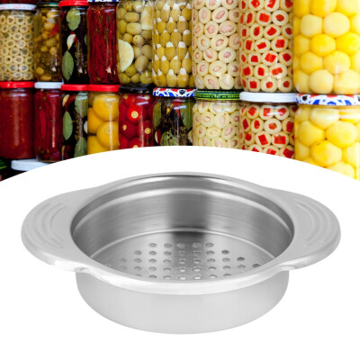 

Greensen 1Pc Stainless Steel Canned Food Drainer Strainer Tuna Can Oil Press Squeezer Can Drainer Stainless Food Can Strainer