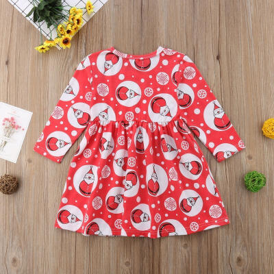 

Toddler Baby Girls Dress Long Sleeve Xmas Party Pageant Dresses Kids Clothes