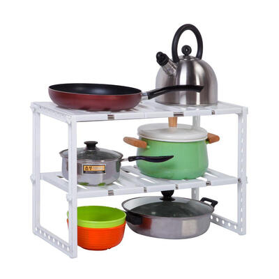 

Adjustable Under Sink Storage Shelf Expendable Cabinet Kitchen Rack