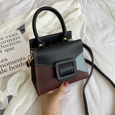 

New Women Bags Crossbody Bags Pu Leather Luxury Handbags Satchel Western Style Portable Small Square Package