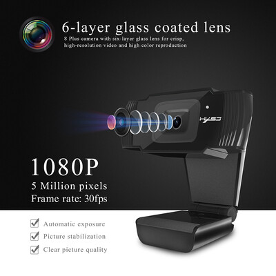 

HXSJ S70 HD Webcam Autofocus Web Camera 5 Megapixel support 720P 1080 Video Call