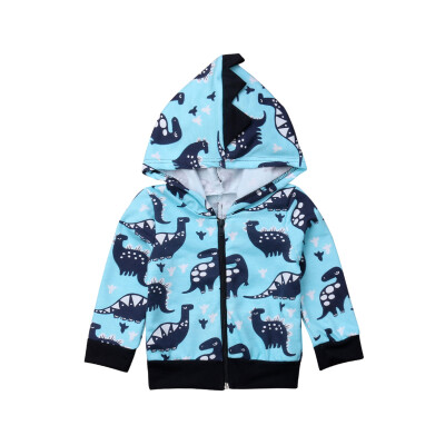 

Toddler Kid Baby Boy Dinosaur Hooded Warm Sweatshirt Jacket Coat Hoodies Costume