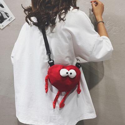 

Funny small bag female 2019 new cartoon cute girl bag ugly ins Japanese Harajuku shoulder Messenger bag