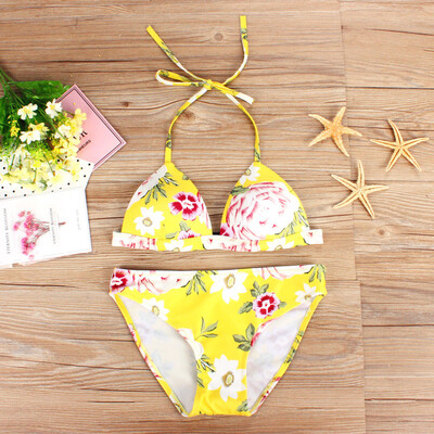 

Roseonmyhand Sexy Womens Printing Bikini Set Push Up Padded Bra Swimsuit Suit Swimwear Beach
