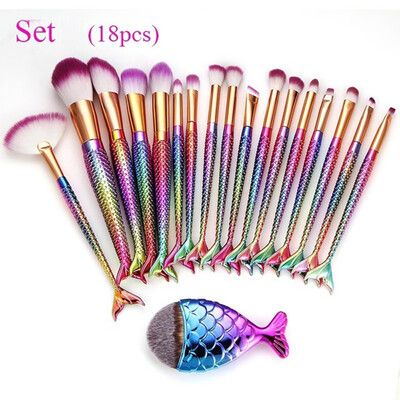 

Toponeto 18PCS Make Up Foundation Eyebrow Eyeliner Blush Cosmetic Concealer Brushes