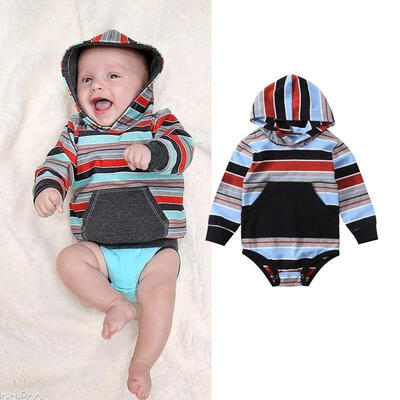 

Newborn Baby Boy Girl Hoodie Romper Outfits Xmas Gift One-Piece Jumpsuit