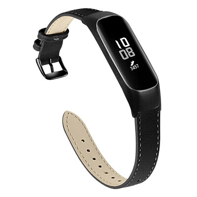 

ECSEM Leather Strap for Samsung Galaxy fit-e SM-R375 Smart Watch Bands with Metal Frame