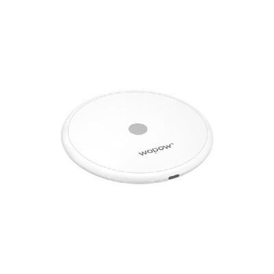 

WOPOW Wireless Charger Double Quick Charge iPhone Samsung Mobile Phone Quick Charge Desktop Wireless Charger White HW08