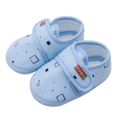 

Newborn Baby Shoes Cotton Comfortable Soft Sole Print Non-Slip Princess Shoes