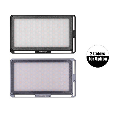 

Manbily Portable RGB LED Video Light Panel Dimmable 2500K-8500K Mini Pocket Camera Fill Light with OLED Screen 360 Colors 9 Specia