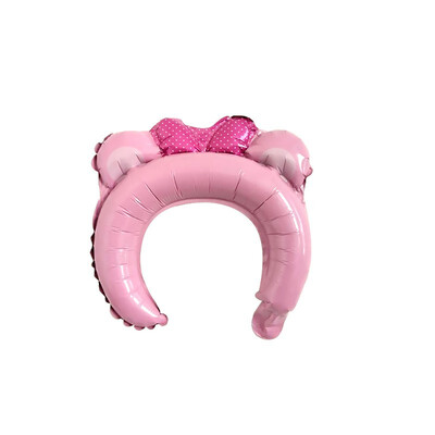 

FUNNYBUNNY 10PCS Small Gift Styling Headdress Aluminum Balloon Bear Bunny Ears Headband Delivery Animal Balloon Valentines Day