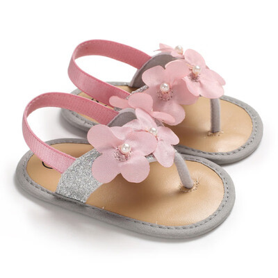 

New Baby 0-18M Girls Pink Flower Sandal 2019 Summer Cute Floral Princess Style Breathable Non-slip Soft Bottom Cack Shoes