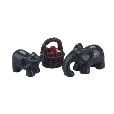 Siaonvr Mini Creative Resin Ornaments Animal Three Piece Crafts Furnishing