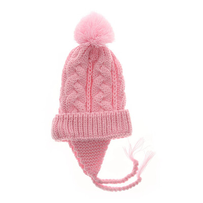 

New Baby Pom Pom Winter Hat For Boys Girls Ball Hat Kids Warm Knitted Hat Newborn Beanie Cap Fashion Cute Infant Cap