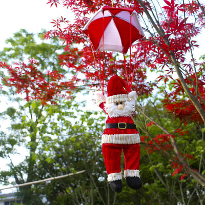 

〖Follure〗Merry Christmas Decor Toy Doll Gift Home Tree Children Kids Santa Parachute New